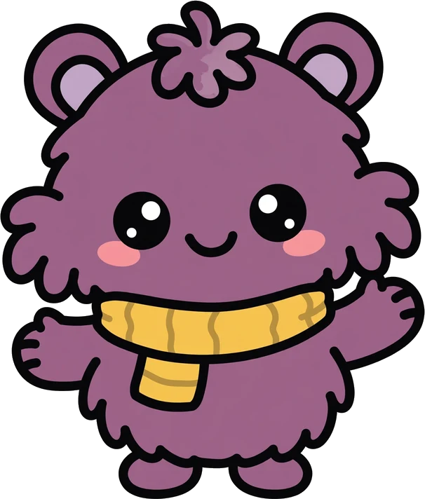 Grumbly waving hello